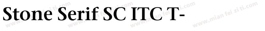 Stone Serif SC ITC T字体转换